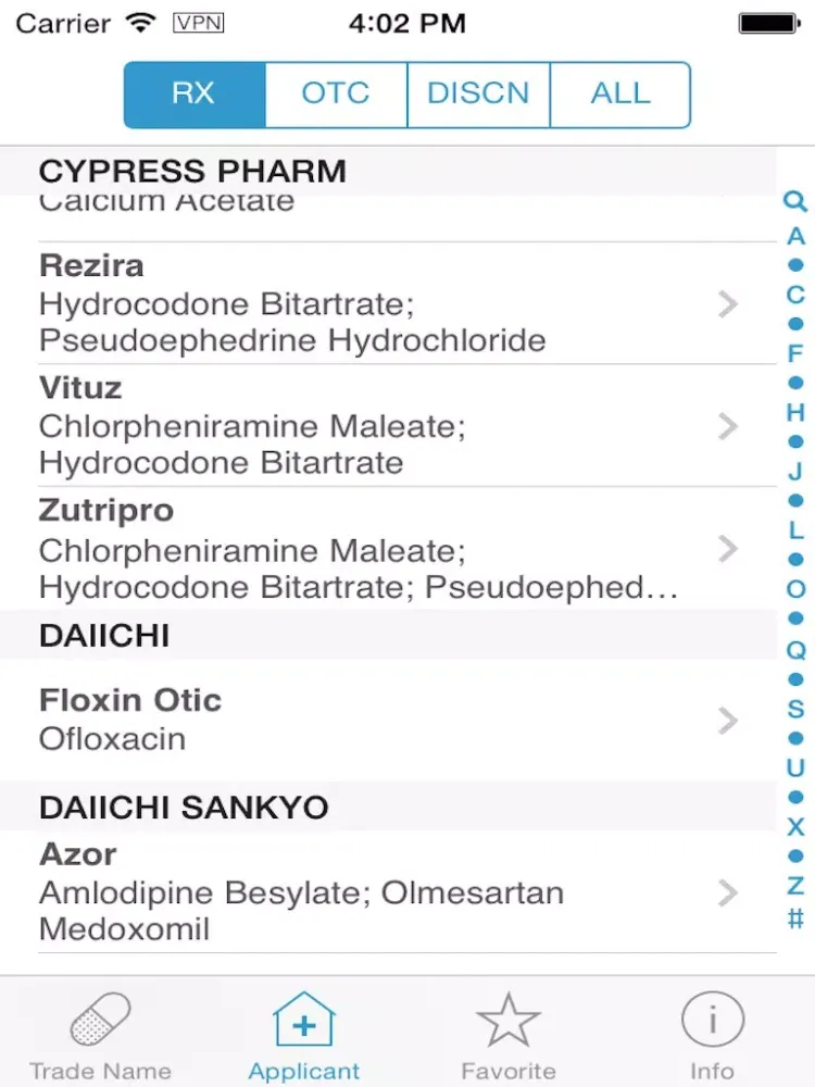 Скриншоты Drug & Medications (Orange Book for FDA Approved Drugs, Tablets & Pills) iPad 