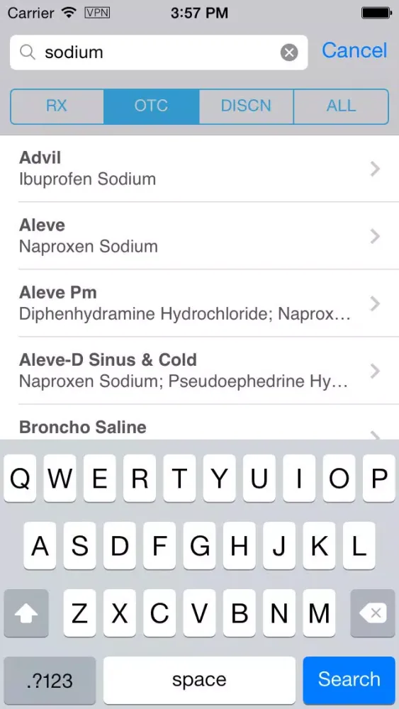 Скриншоты Drug & Medications (Orange Book for FDA Approved Drugs, Tablets & Pills)