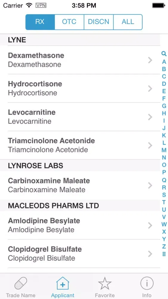 Скриншоты Drug & Medications (Orange Book for FDA Approved Drugs, Tablets & Pills)