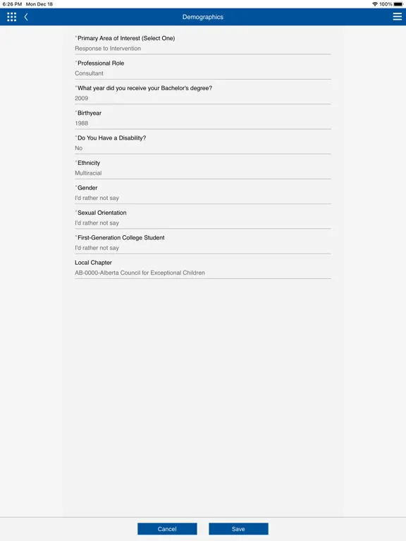 My CEC iPad  Screenshots