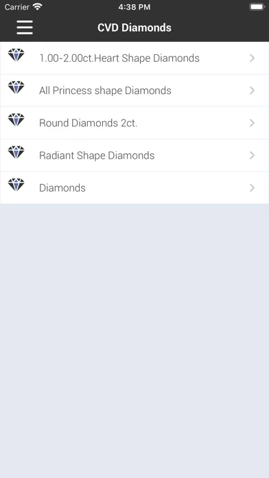 Tangkapan skrin CVD Diamonds