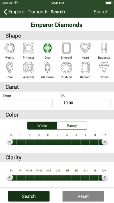 ภาพหน้าจอของ Emperor Diamonds