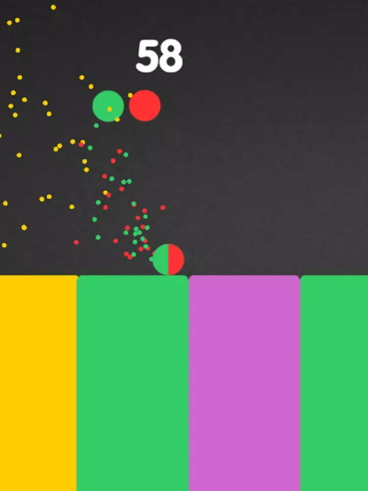 Color Dotz Switch - Switch To Booth Platform And Stack The Ball On Color Platform iPad  스크린샷