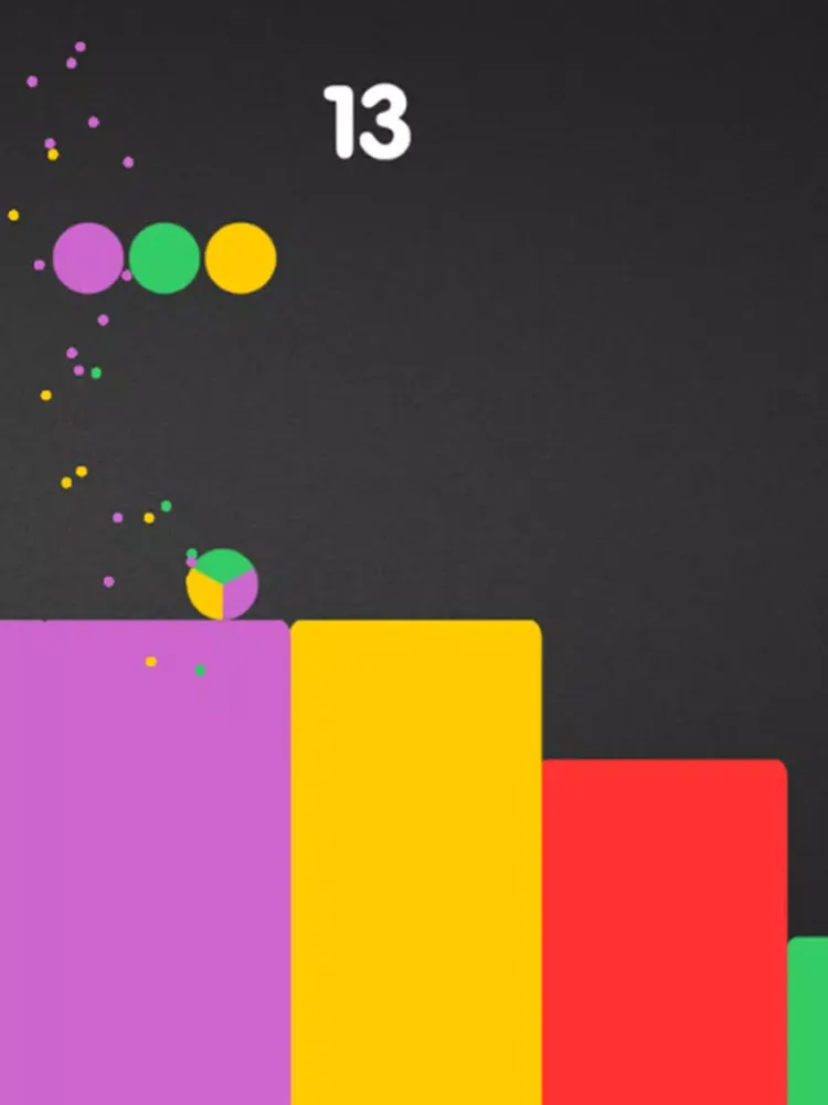 Color Dotz Switch - Switch To Booth Platform And Stack The Ball On Color Platform iPad  스크린샷