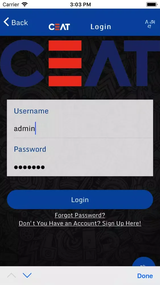 CEAT Sri Lanka - Customer App スクリーンショット