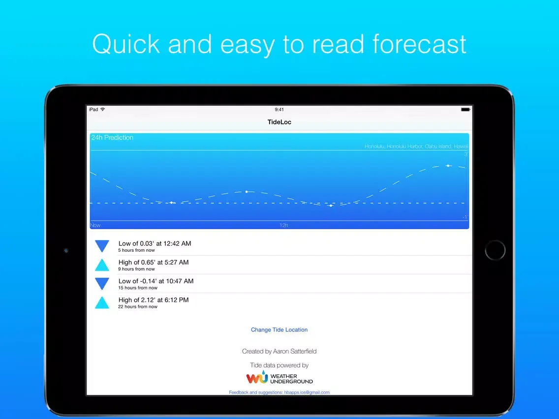 TideLoc iPad 应用截图