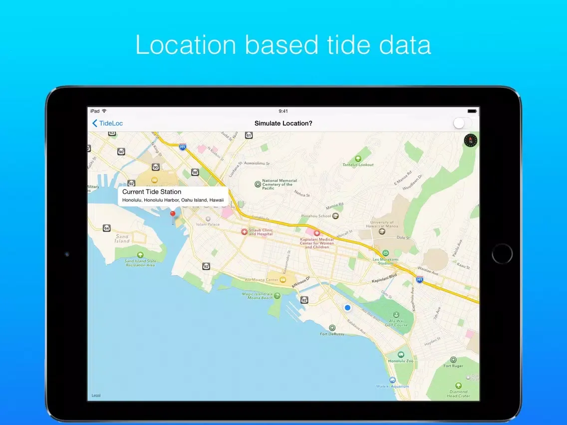 TideLoc iPad 应用截图