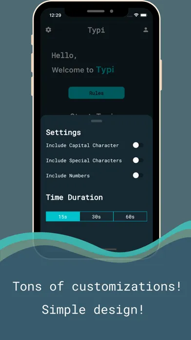 Typi – Phone Typing Speed Test 스크린샷