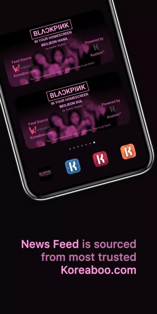 Screenshot di BLΛƆKPIИK IN YOUR HOMESCREEN (