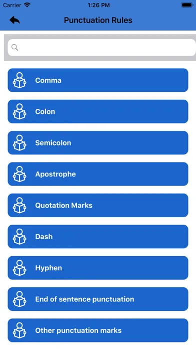 Ảnh chụp màn hình của English Grammar & Punctuation