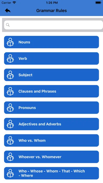 Ảnh chụp màn hình của English Grammar & Punctuation