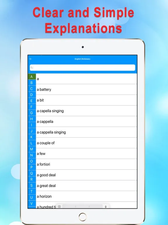 Capturas de tela do English Grammar Quiz App iPad 