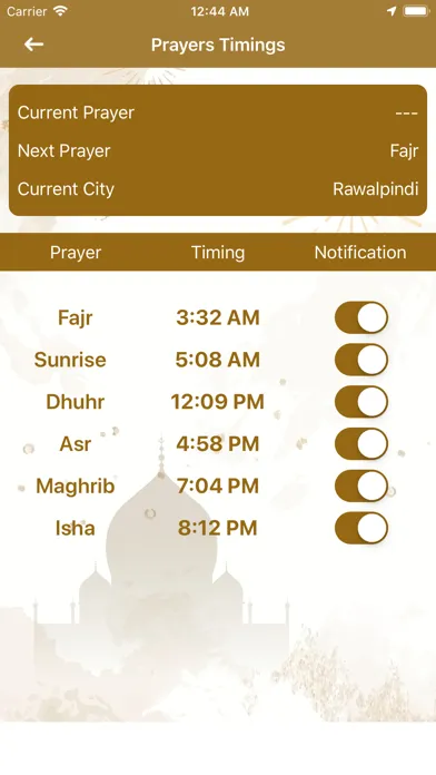 Capturas de tela do Ramzan Pro - Quran & Calendar