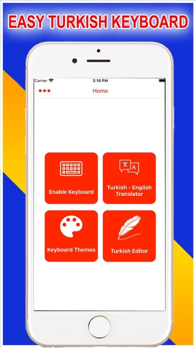 Capturas de tela do Turkish Keyboard & Translator