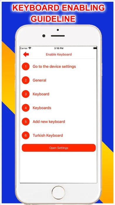 Capturas de tela do Turkish Keyboard & Translator