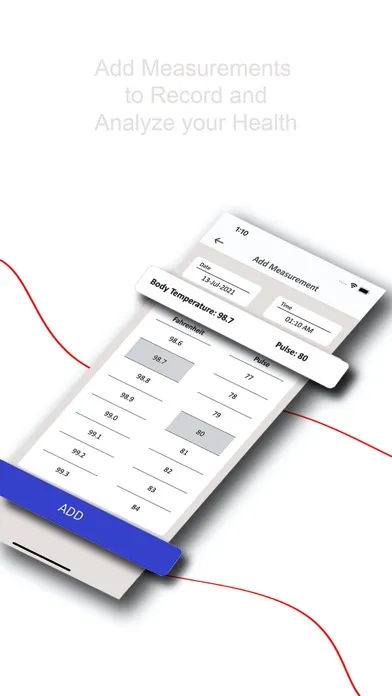 Zrzuty ekranu Body Temperature Tracer