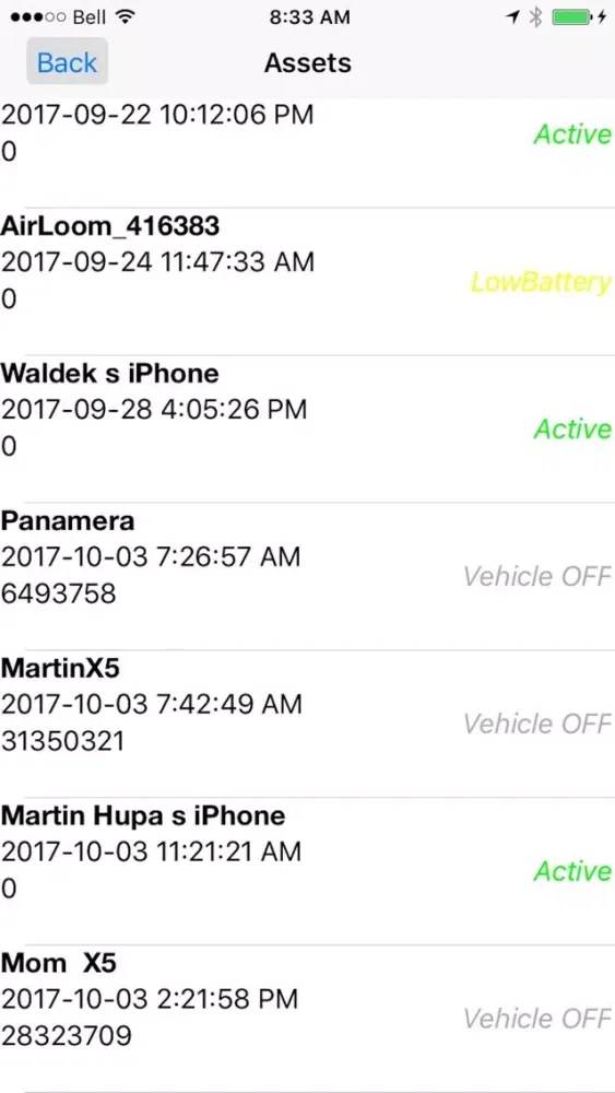 AAT Field App Screenshots