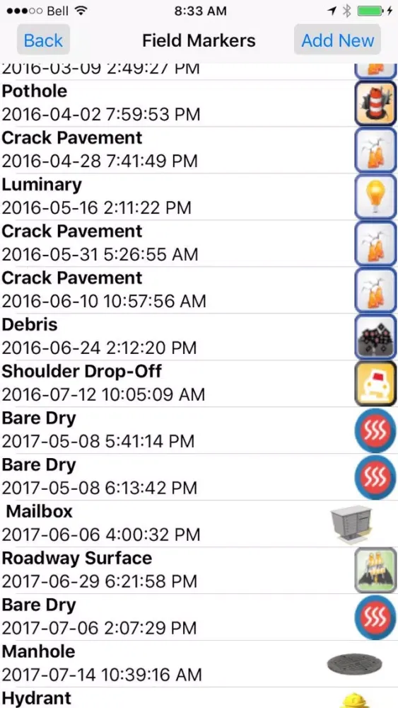 AAT Field App Screenshots