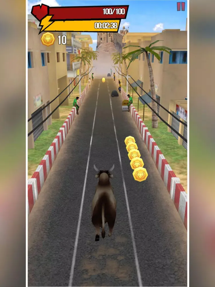 Ảnh chụp màn hình của Jalikattu Run 2 iPad 