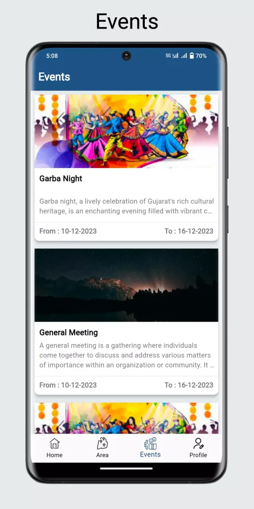 Samaj App Screenshots