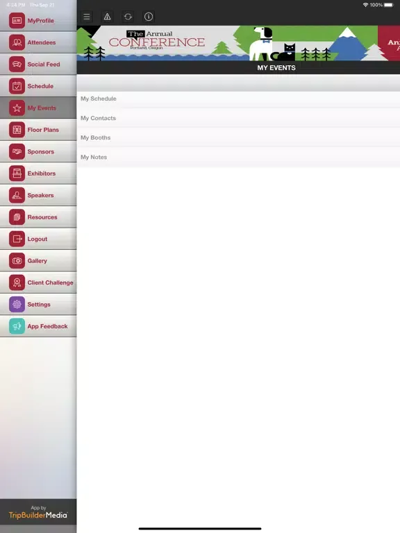AAWA 2023 Fall Conference iPad  スクリーンショット