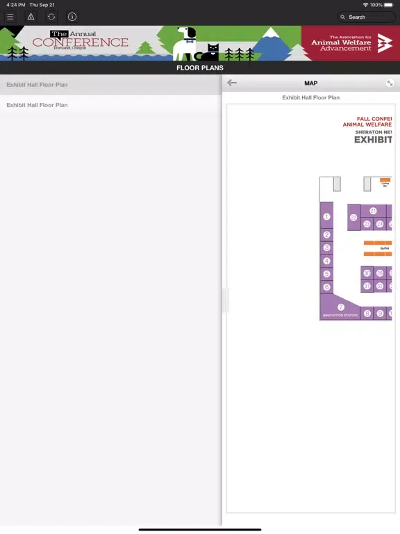 AAWA 2023 Fall Conference iPad  スクリーンショット