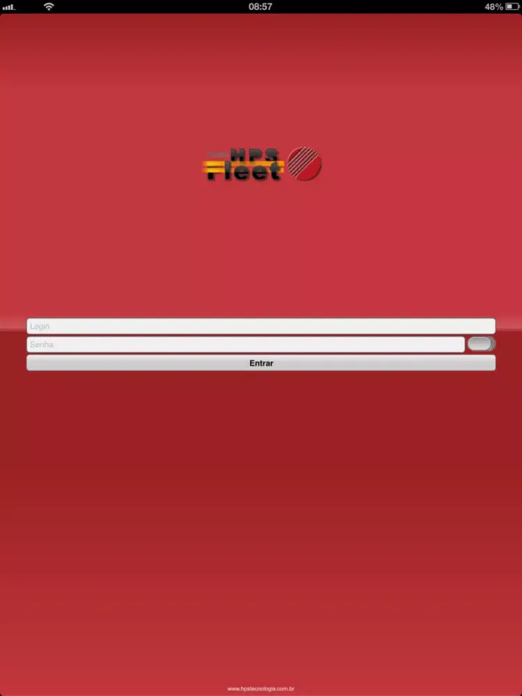 Tangkapan layar mFleet iPad 