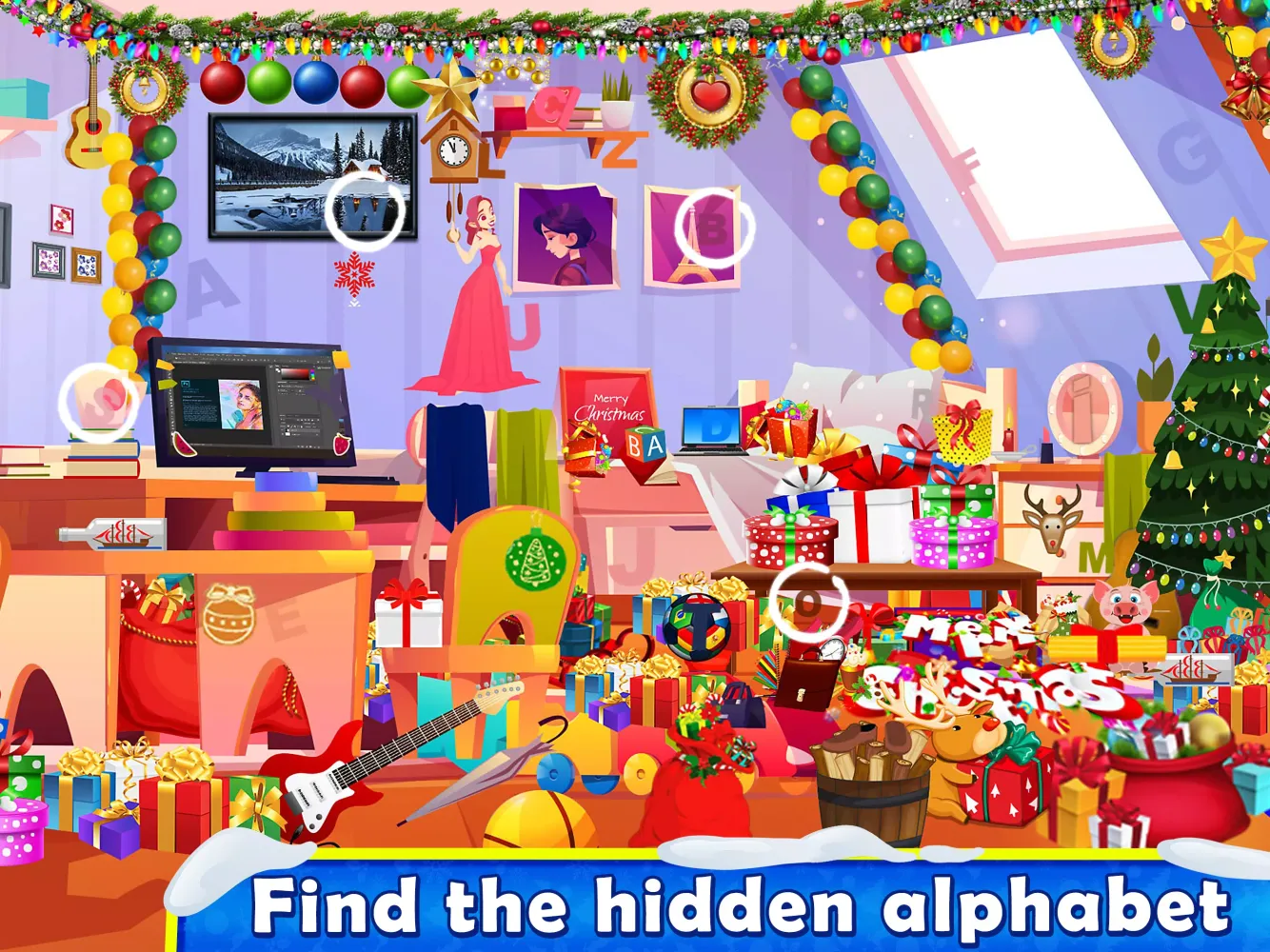 Christmas Hidden Letters スクリーンショット