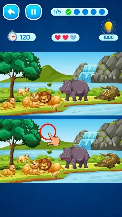 Tangkapan layar Find the Difference Games!