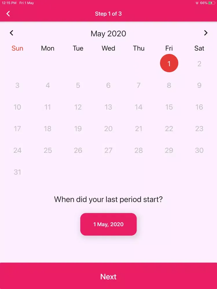 Captures d'écran de Flow Period Tracker iPad 