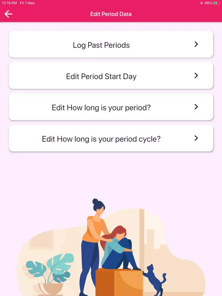 Captures d'écran de Flow Period Tracker iPad 
