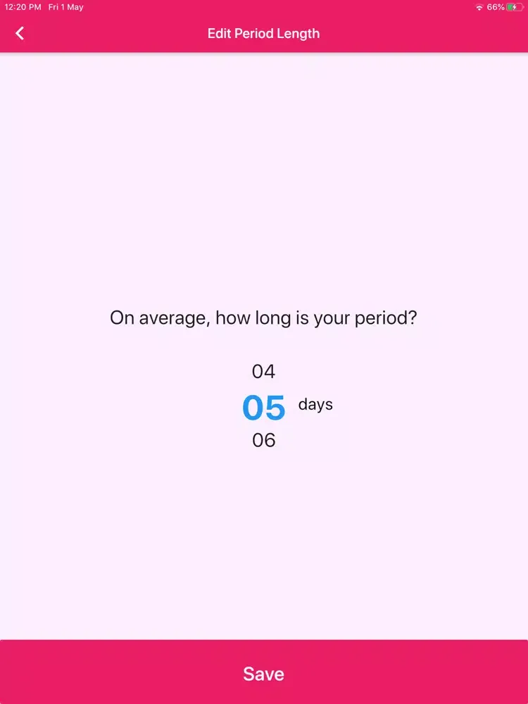 Captures d'écran de Flow Period Tracker iPad 