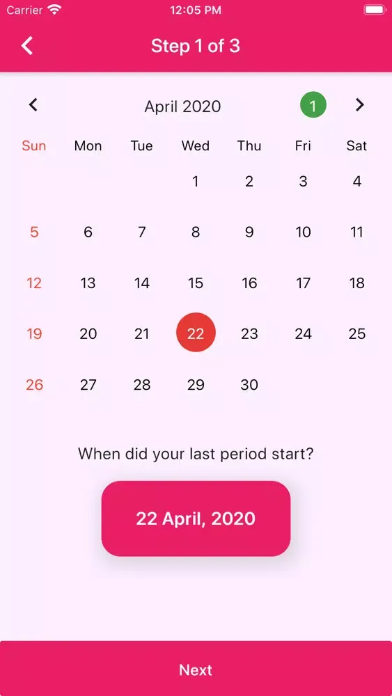Captures d'écran de Flow Period Tracker