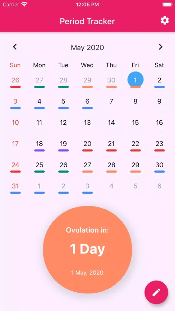 Captures d'écran de Flow Period Tracker
