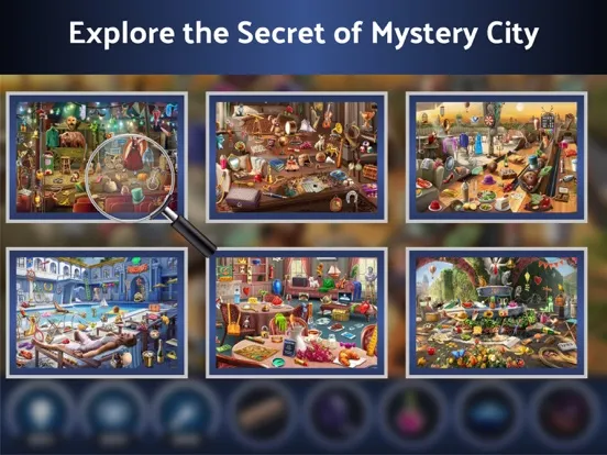 ภาพหน้าจอของ Mystery City: Hidden Objects iPad 
