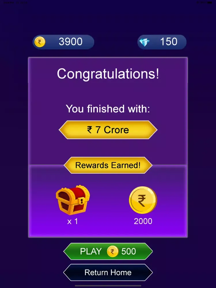 Screenshot di KBC Crorepati Quiz 2020 iPad 