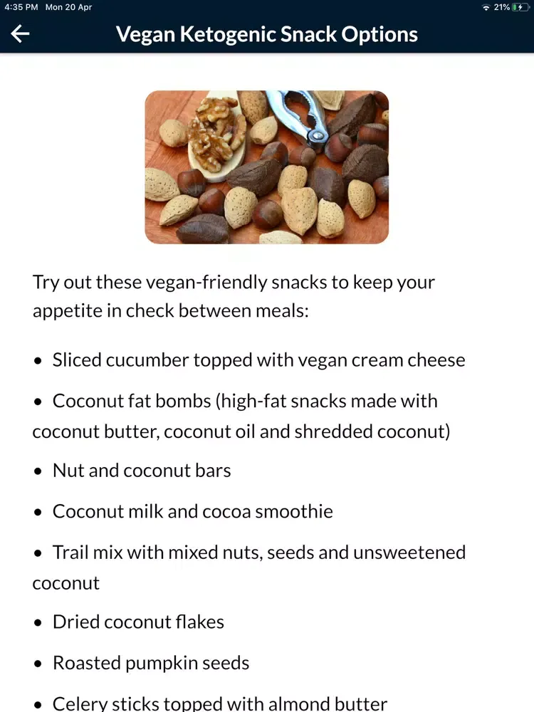 Keto Diet Plan For Weight Loss iPad  Screenshots
