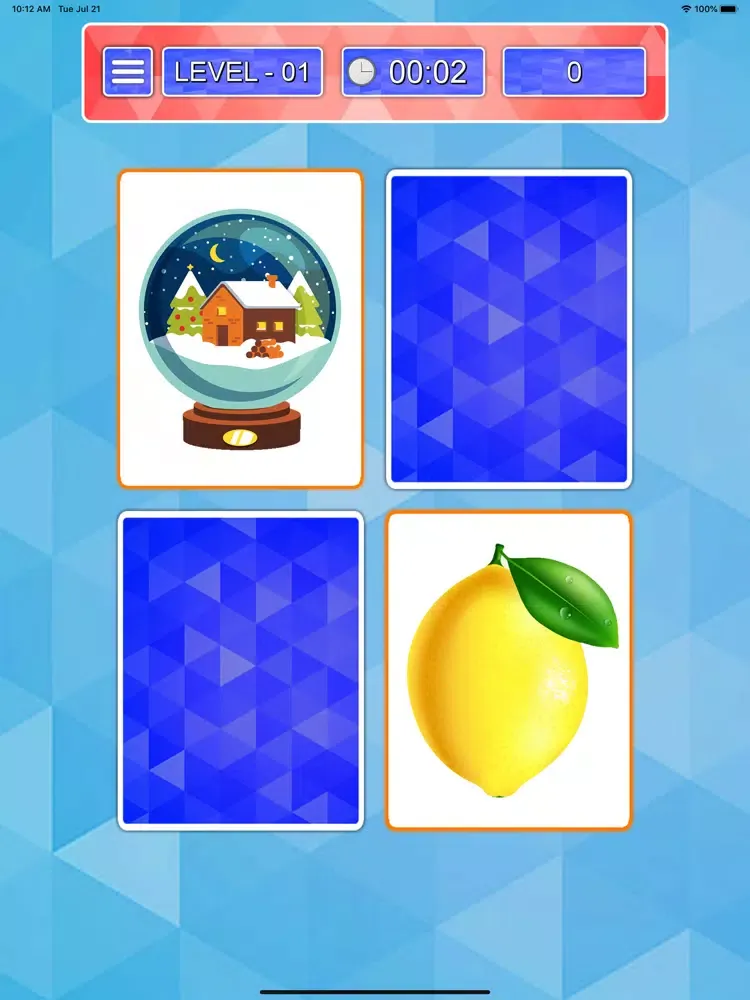 Picture Match Brain Game iPad  Screenshots