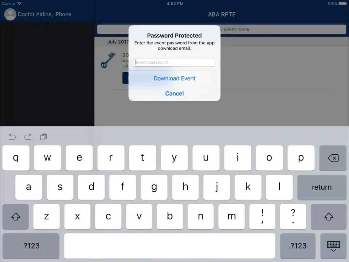 ABA Section of RPTE iPad  Ekran Görüntüleri