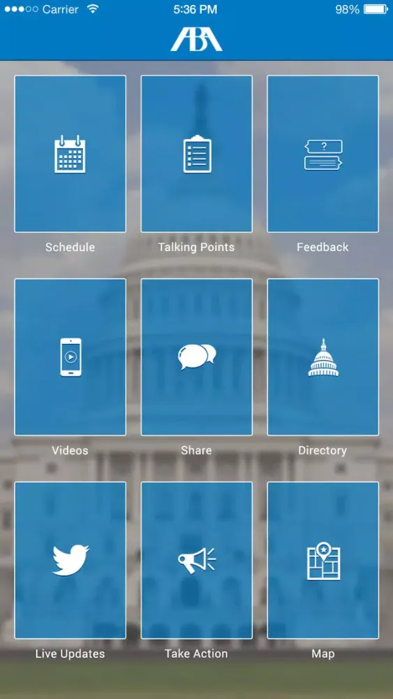 Capturas de pantalla de ABA Grassroots