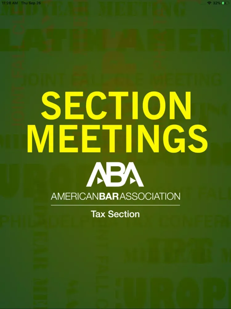 ABA Tax Events iPad 应用截图