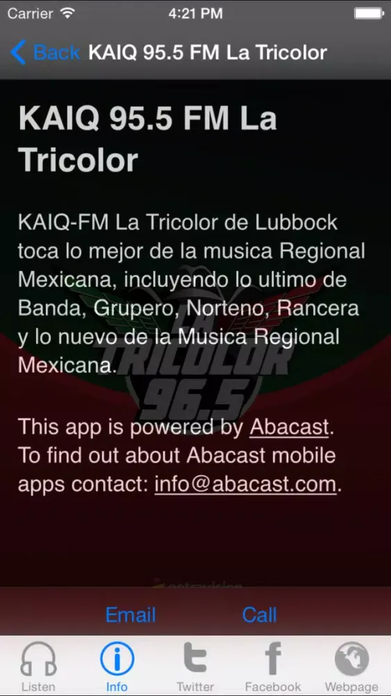 Entravision Radio App سکرین شاٹس