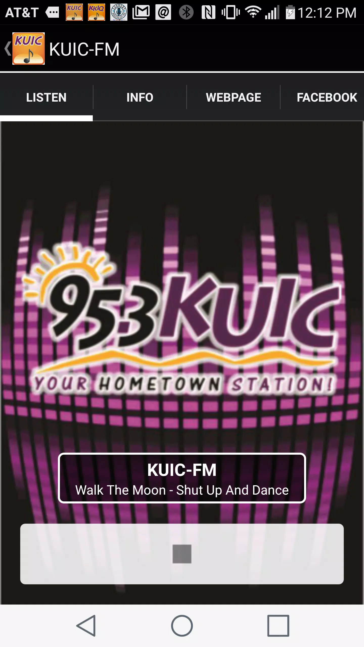 KUIC Mobile Music Screenshots
