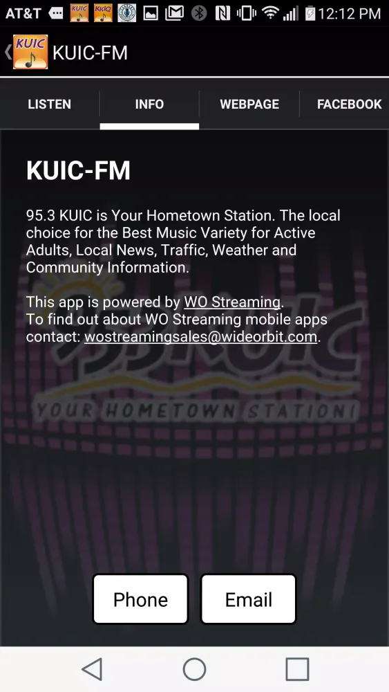 KUIC Mobile Music স্ক্রিনশট