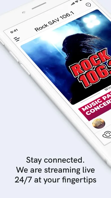 Ảnh chụp màn hình của Rock SAV 106.1