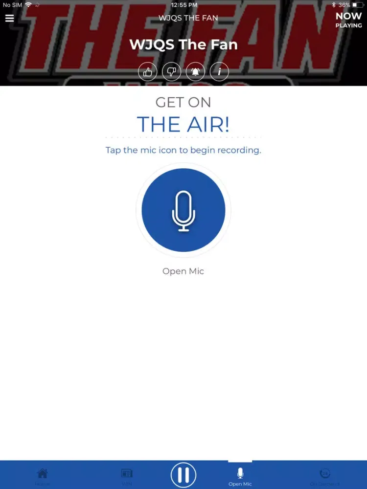 The Fan WJQS iPad  Screenshots