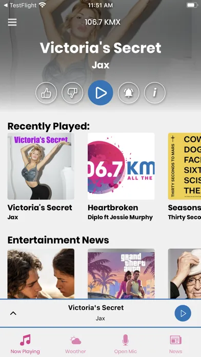 106.7 KMX Screenshots