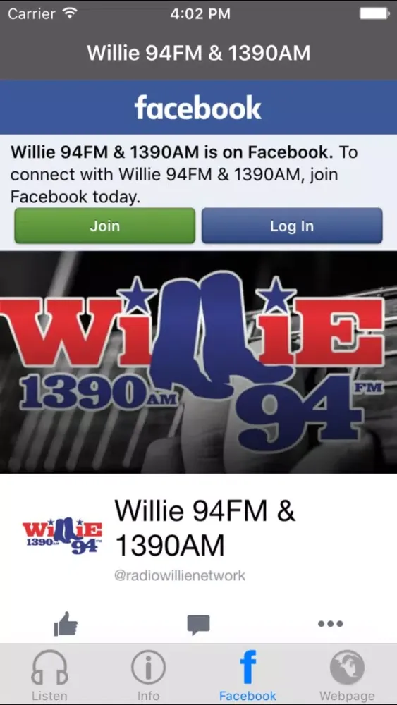 Willie 94FM & 1390AM Ekran Görüntüleri