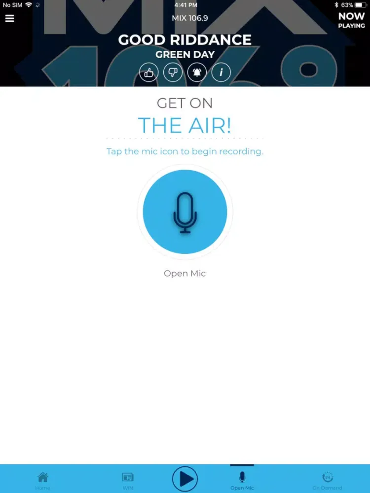 Mix 106.9 iPad  Ekran Görüntüleri