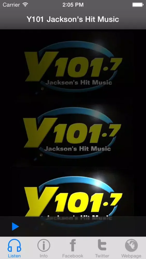 Zrzuty ekranu Y101 Jackson's Hit Music